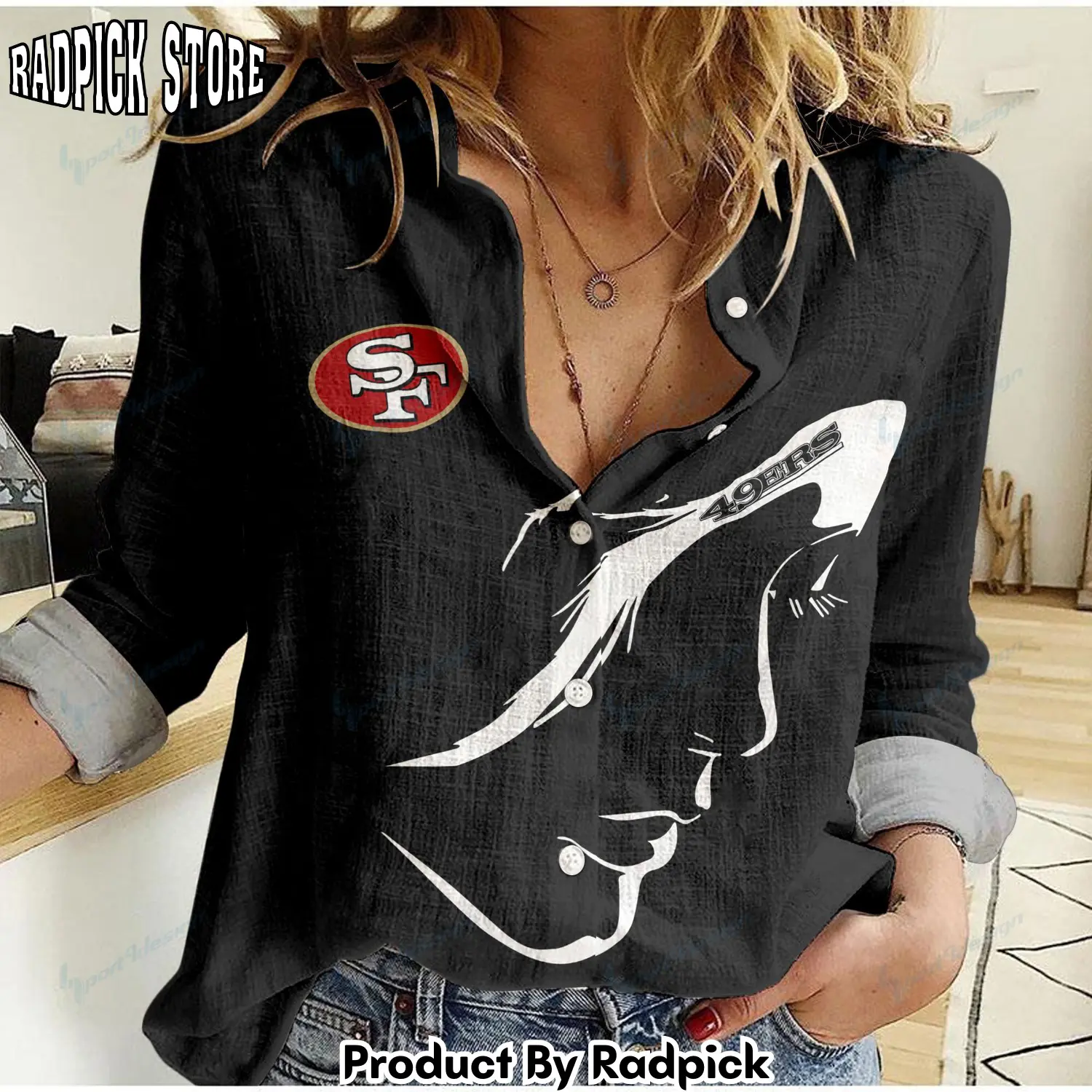 Radpick san francisco 49ers woman shirt rp662183